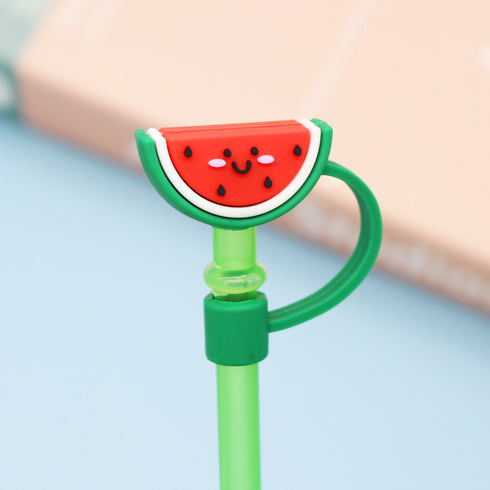 Cute Cartoon Silicone Straw Cap Dust PlugTumbler Straw Toppers for Tumblers, Dust-Proof Drinking Straw Caps for Reusable Straws Tips